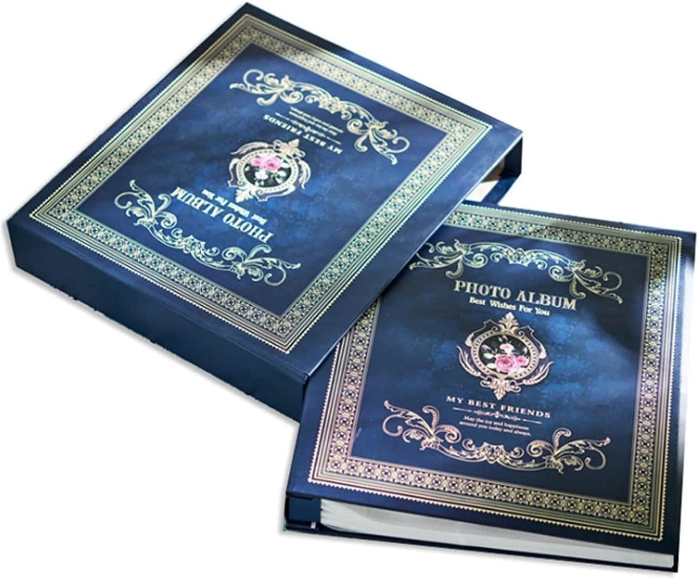 Large Photo Album 4x6 500 Pockets Photos, Extra Large Capacity Family Wedding Picture Albums Holds 500 Horizontal and Vertical Photos (Color : B) (A)