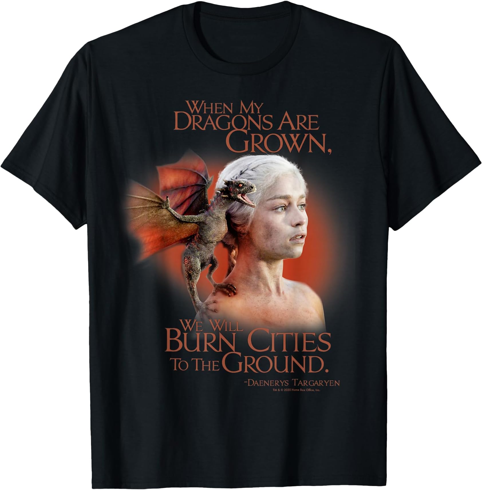 Daenerys We Will Burn Cities T-Shirt