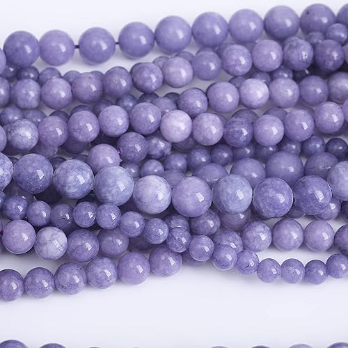 Miniatura 82 de Cuentas redondas sueltas de obsidiana negra de 0.236 pulgadas, cuentas de gemas naturales, cuentas de piedra energética de cristal para hacer joyas