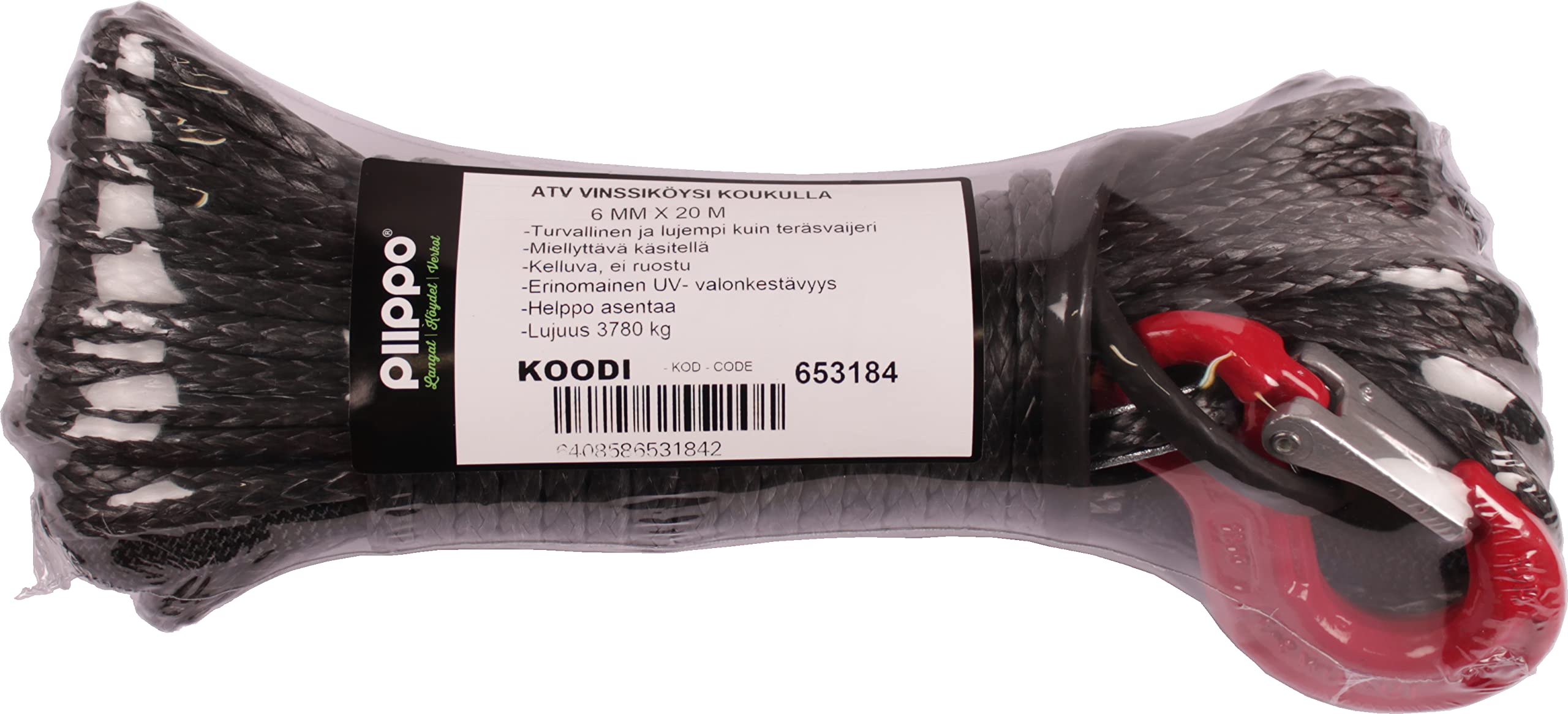 Windenseil 6mm x 20m für ATV, UTV, PKW, 3780kg