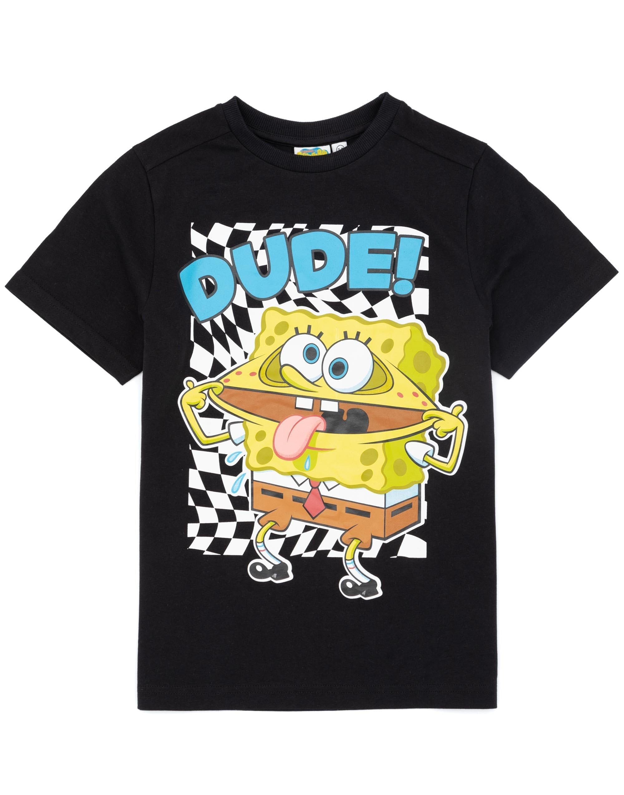 SpongeBob SquarePants Boy's T-Shirt - Short Sleeve - Black - Size 9-10 Years