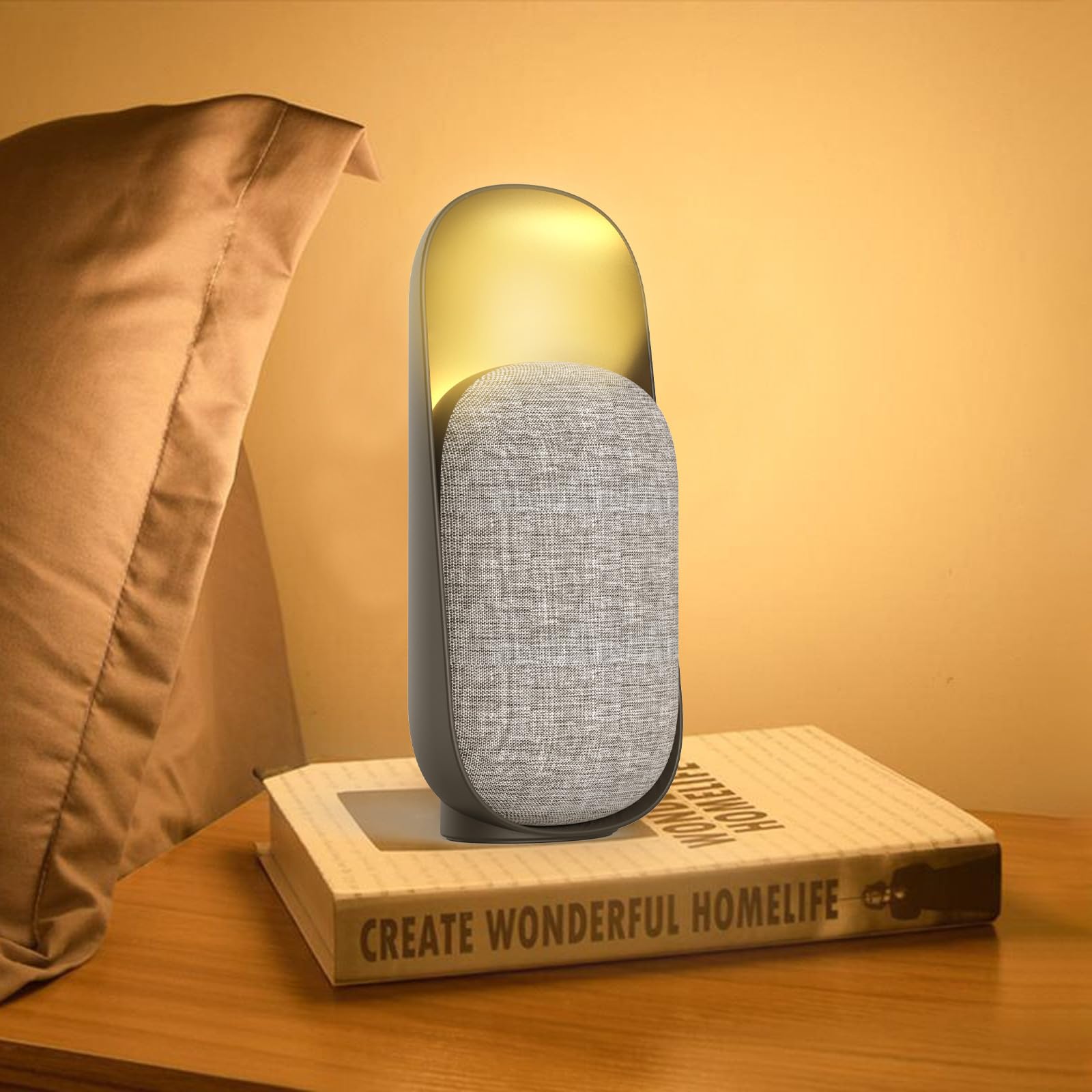 Gemmac 3 in 1 Night Light + Bluetooth Speaker + White Noise Sound Machine, Multifunctional Baby Sound Machine, Rechargeable Night Light for Kids, Bluetooth Speaker with Nightlight for Bedroom, Gift