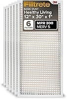Vista 22 de Filtrete Filtro de aire de 12 x 24 x 1 pulgadas, MPR 300, MERV 5, plisado, 3 meses, 6 filtros para limpiar el aire del hogar, básico, para polvo, 1