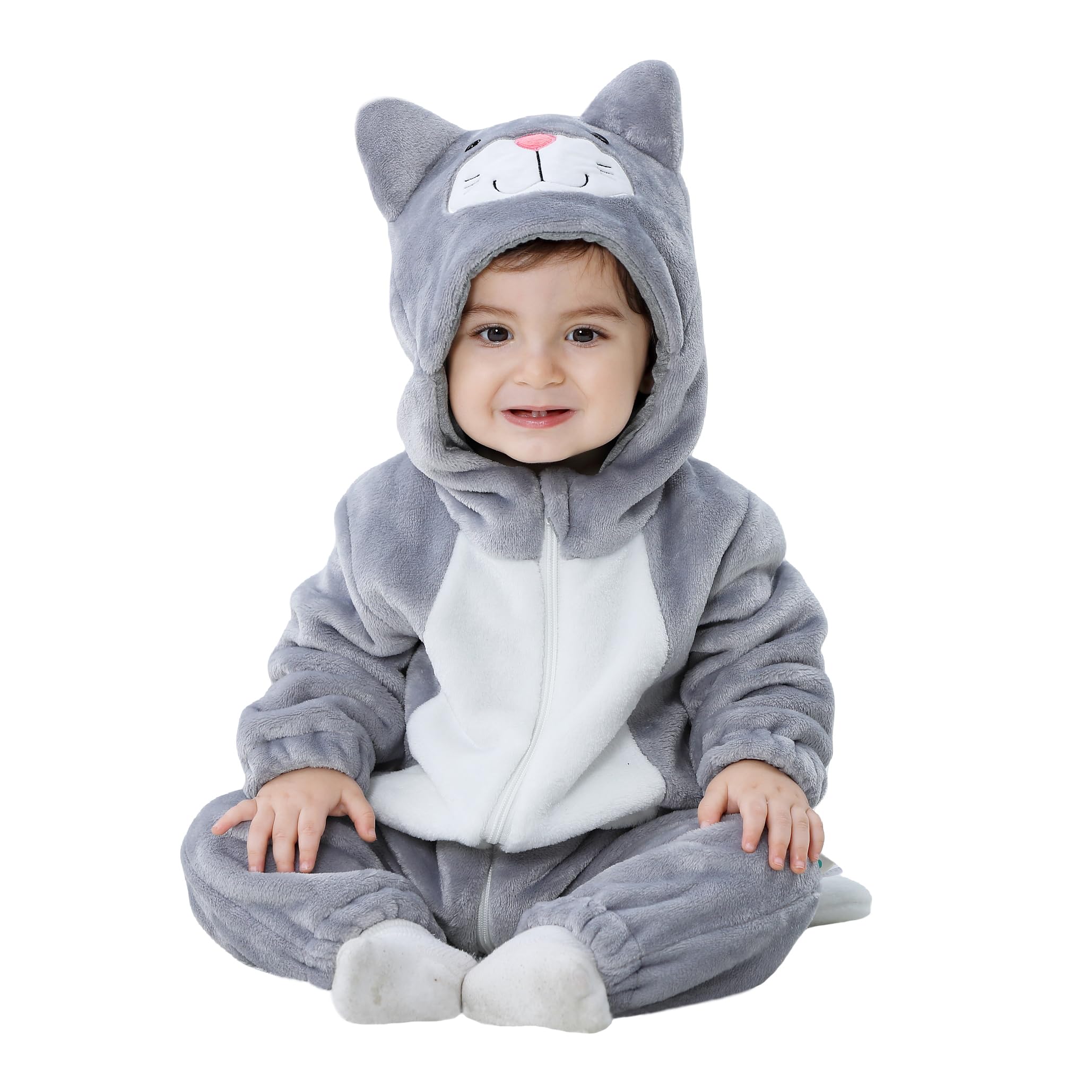 TONWHAR Unisex Baby Animal Halloween Costume Kid's and Toddler's Autumn Winter Outfits Jumpsuit — view 10