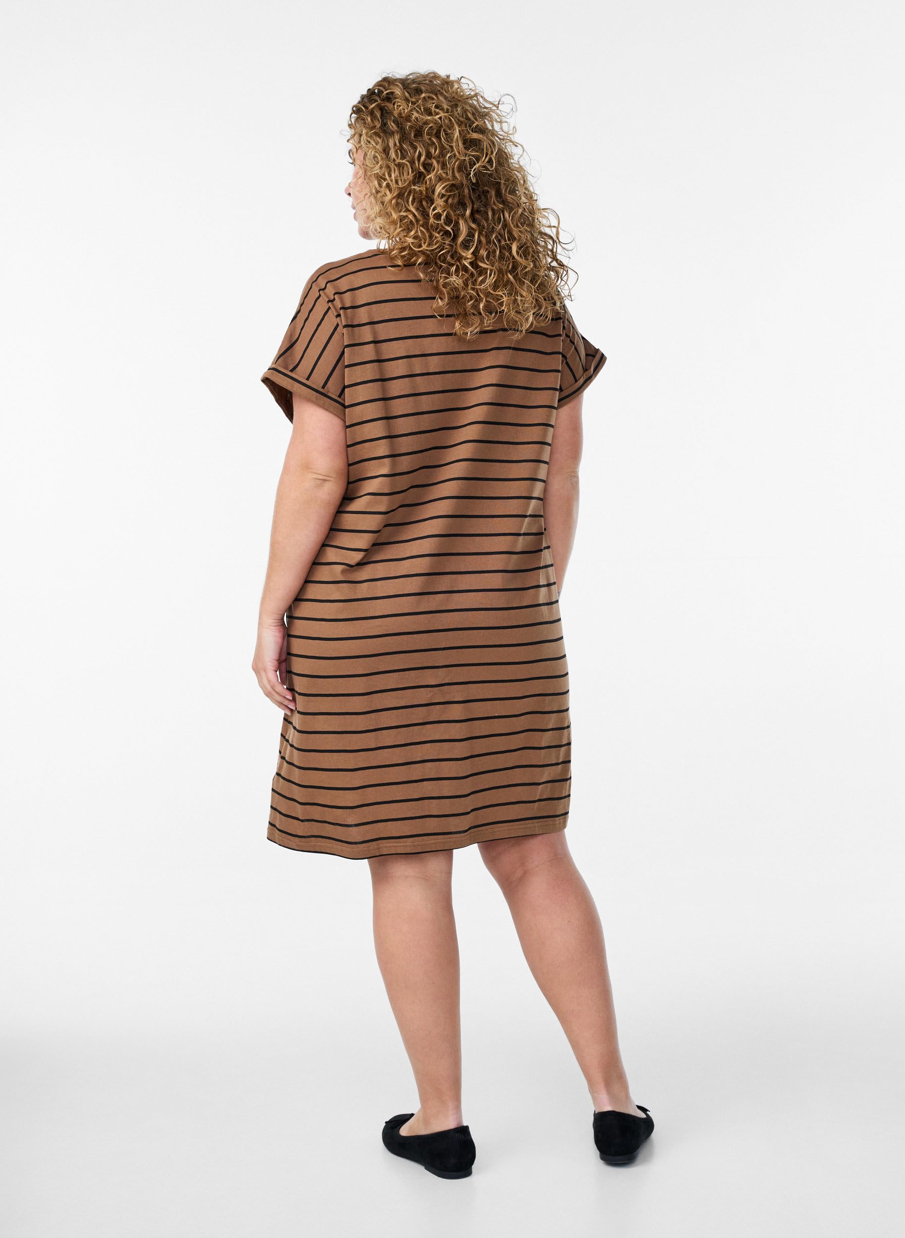 Zizzi Damen Große Größen 2-Pack Kleid Baumwolle Kurze Ärmel Größe 42-60