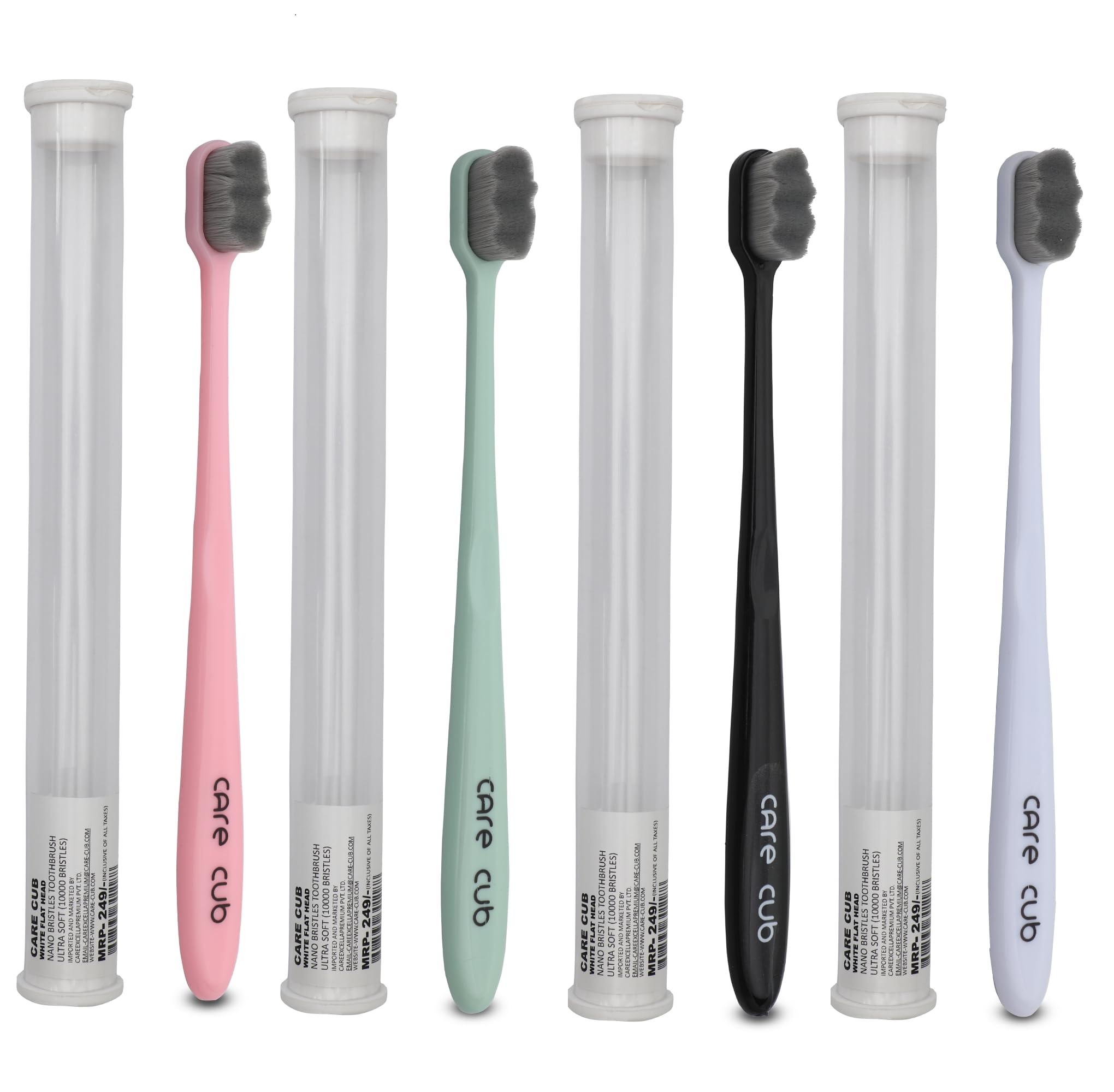 Multicolor Zigzag Ultra Soft-Bristles Micro Nano 10,000 Nano Bristle Good Cleaning Effect For Sensitive Teeth Oral Gum Recession,Manual Toothbrush For Adults Pack Of 4