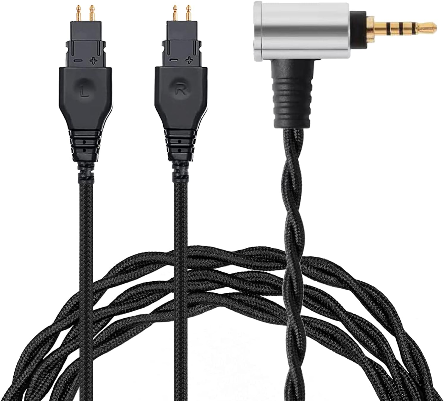 FAAEAL Replacement Cable for Sennheiser HD600 HD650 HD660S HD580 HD58X HD565 HD545 HD535 Headphones,3.5mm 2.5mm 4.4mm 4PIN-XLR Balanced Cable 1.5m/4.9ft（2.5mm）