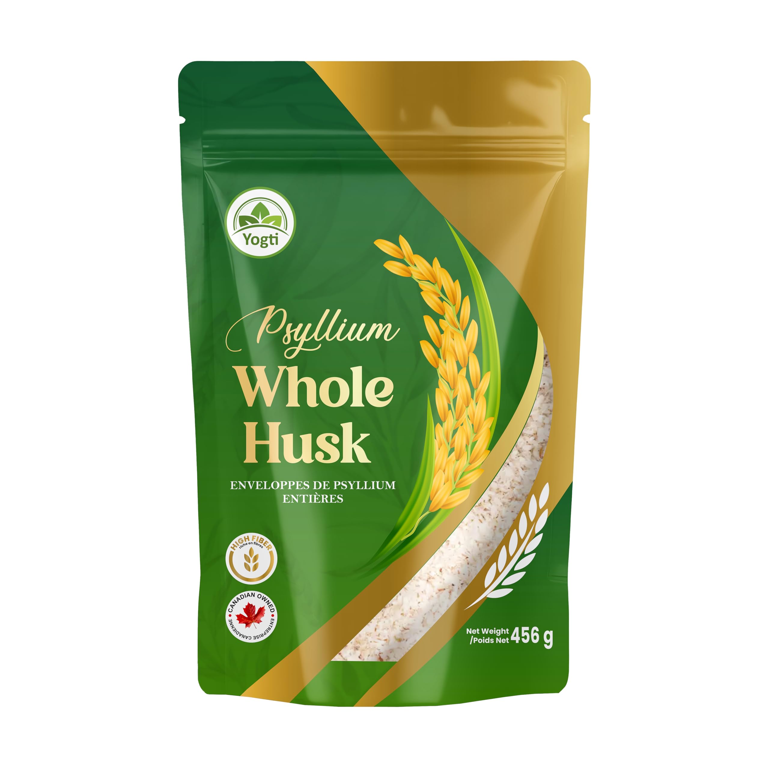 Yogti Whole Psyllium Husk, 456g
