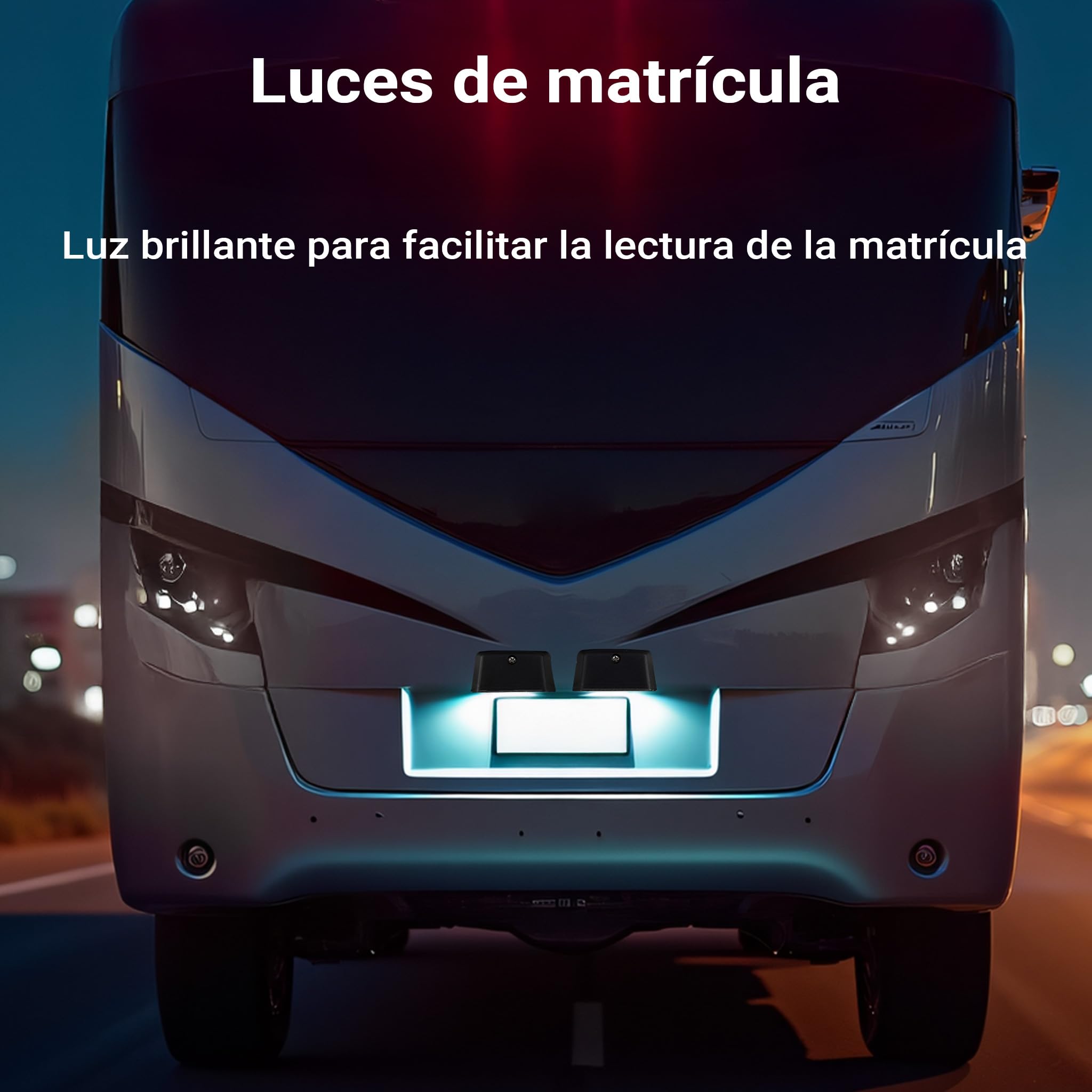 WilTec Set iluminación trasera para remolque 12 piezas Enchufe 13 polos Cable 5m Reflectantes Marcado E