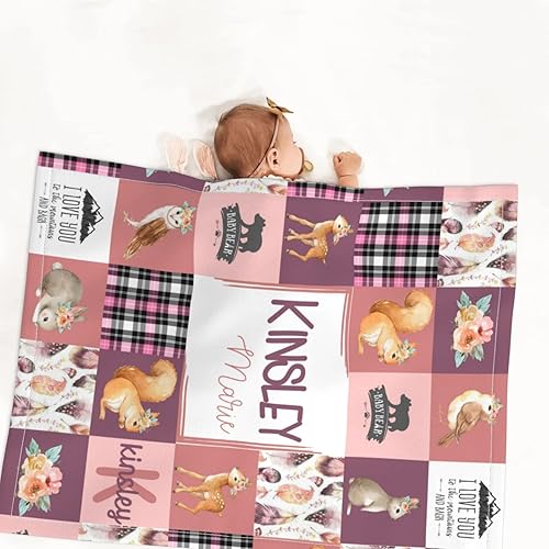 Miniatura 87 de Mantas de bebé personalizadas para niños y niñas, regalos personalizados para bebés, mantas de bebé personalizadas para niñas y niños, artículos