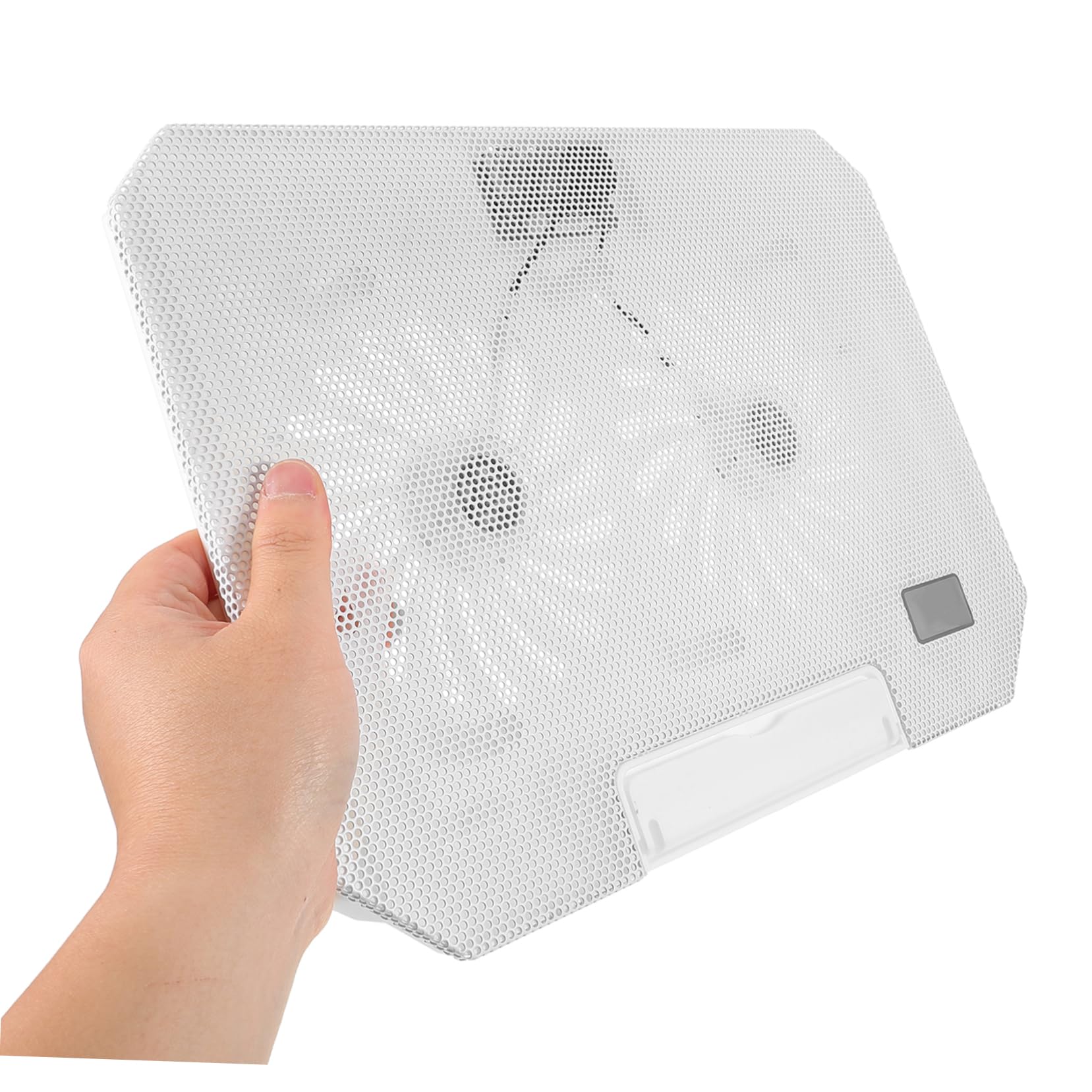HOMSFOU Pad Raffreddamento Regolabile per Laptop con Ventole Silenziose e Porte USB Ergonomico per Notebook Gaming Design Portatile e per Lavoro e