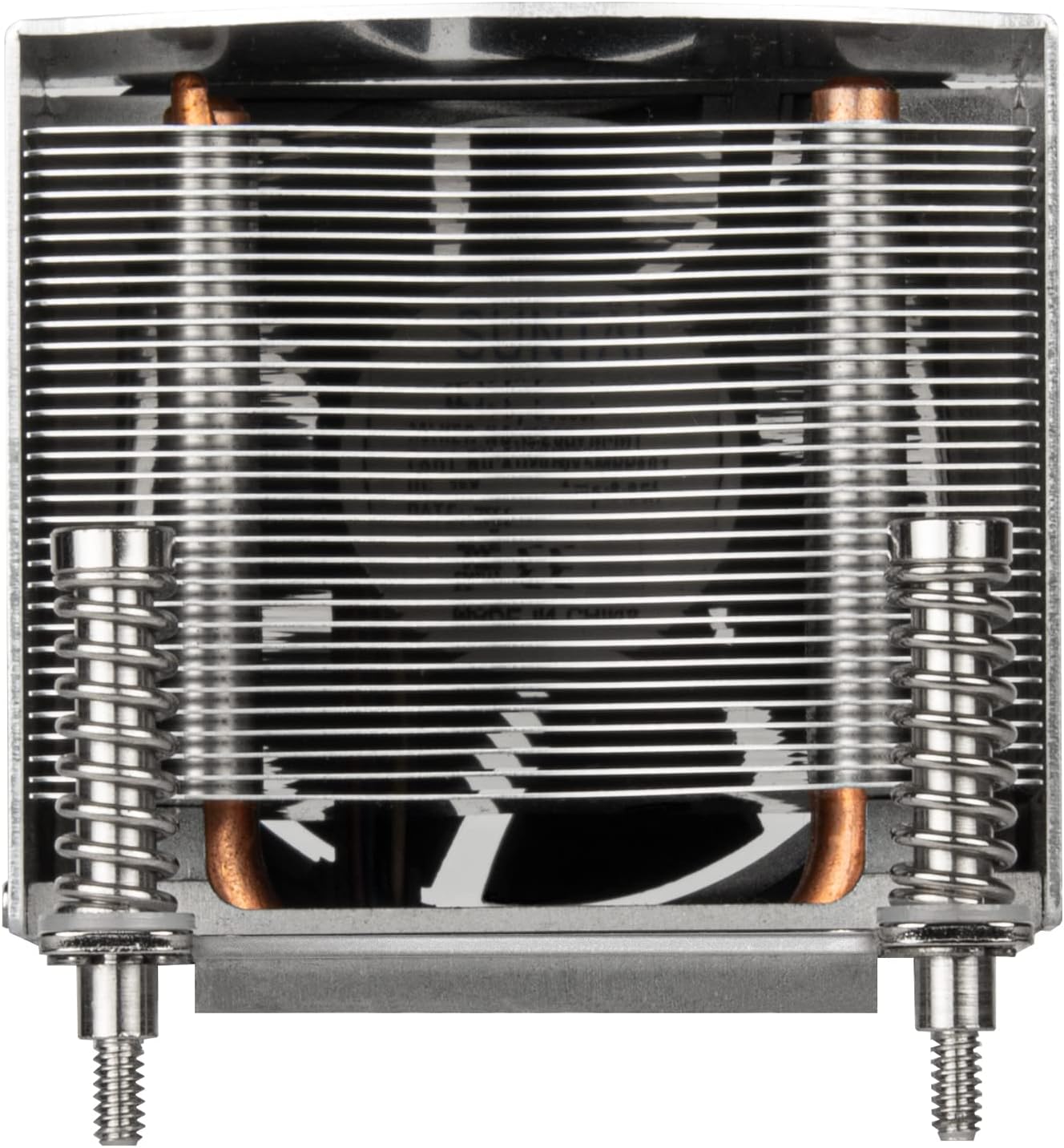 Goiena view of SilverStone AR09-AM4 CPU Cooler showing aluminum fins