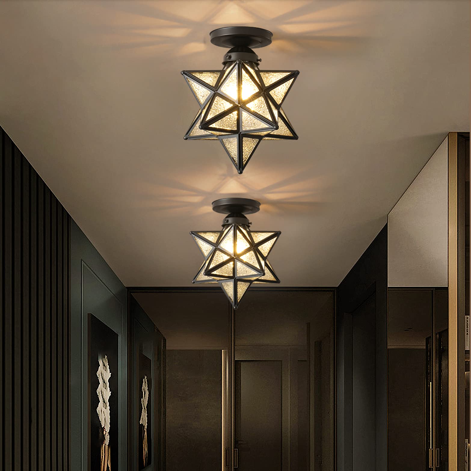 Amazon.co.jp : 千飾 シーリングライト リビング 北欧 黑