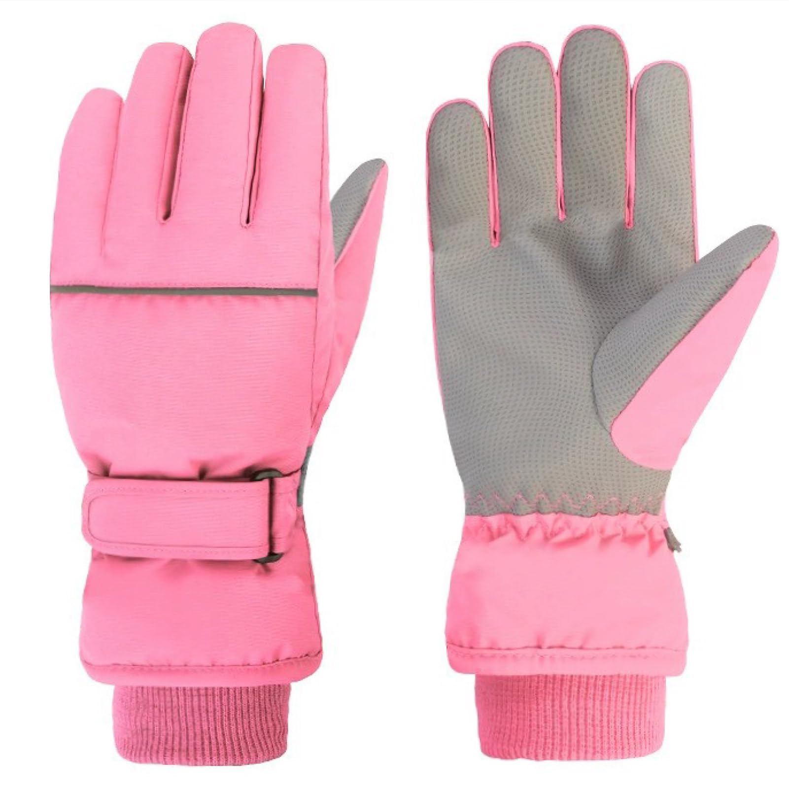 Azarxis Kids Snow Ski Gloves, Waterproof Winter Mittens for Boys Girls