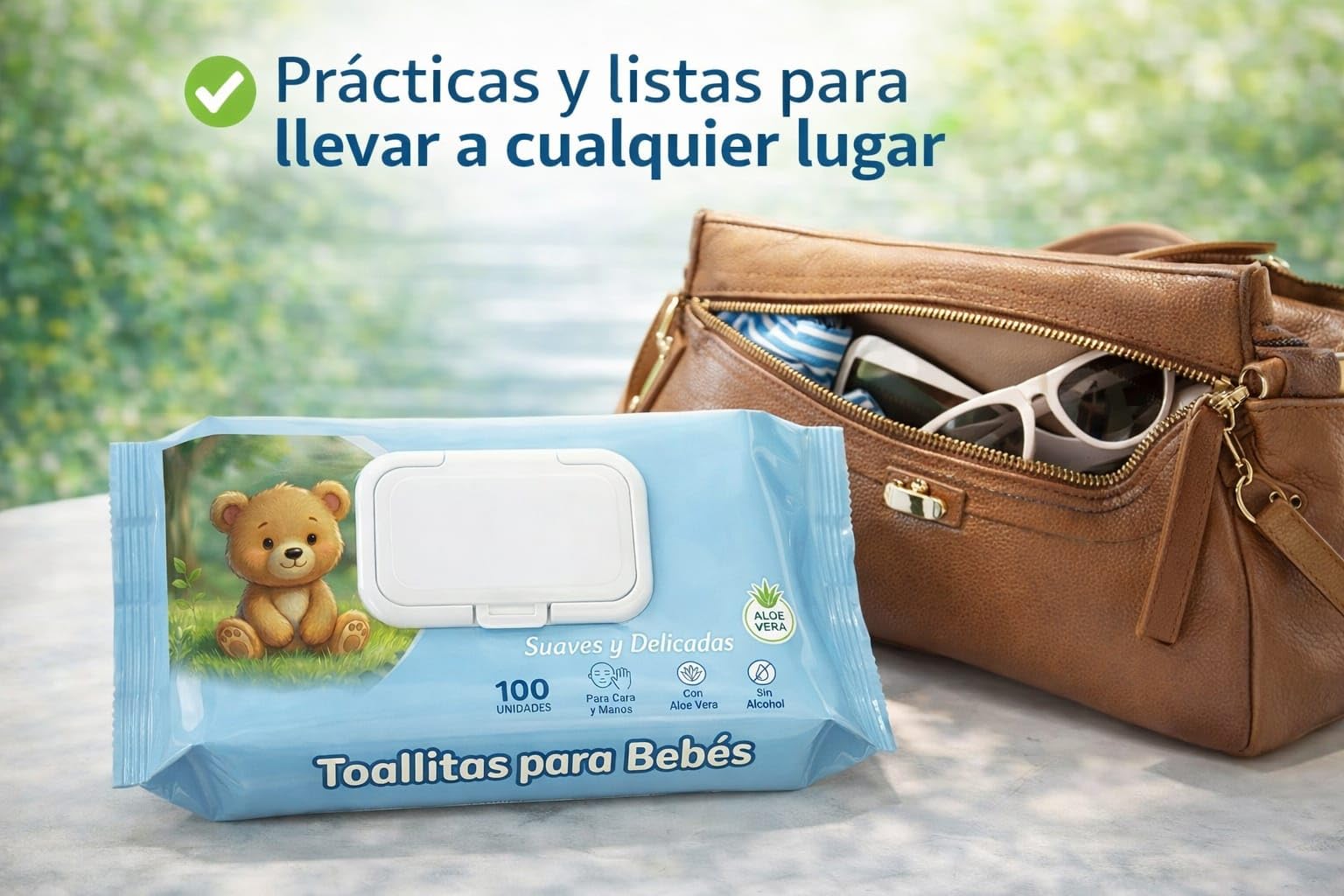 Toallitas Húmedas Hidratantes para bebé PACK 2 UD x 100 Toallitas C/U - Toallitas Húmedas Ideal para Cambio de Pañal - Limpieza para Cara, Manos y Cuerpo - Tejido Suave, Esponjoso y Resistente.