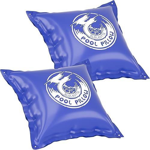 Miniatura 8 de Almohadas de piscina para piscinas sobre el suelo, 4 x 8 pies, kit de invierno para cerrar, resistente al frío, almohada flotante para piscinas,