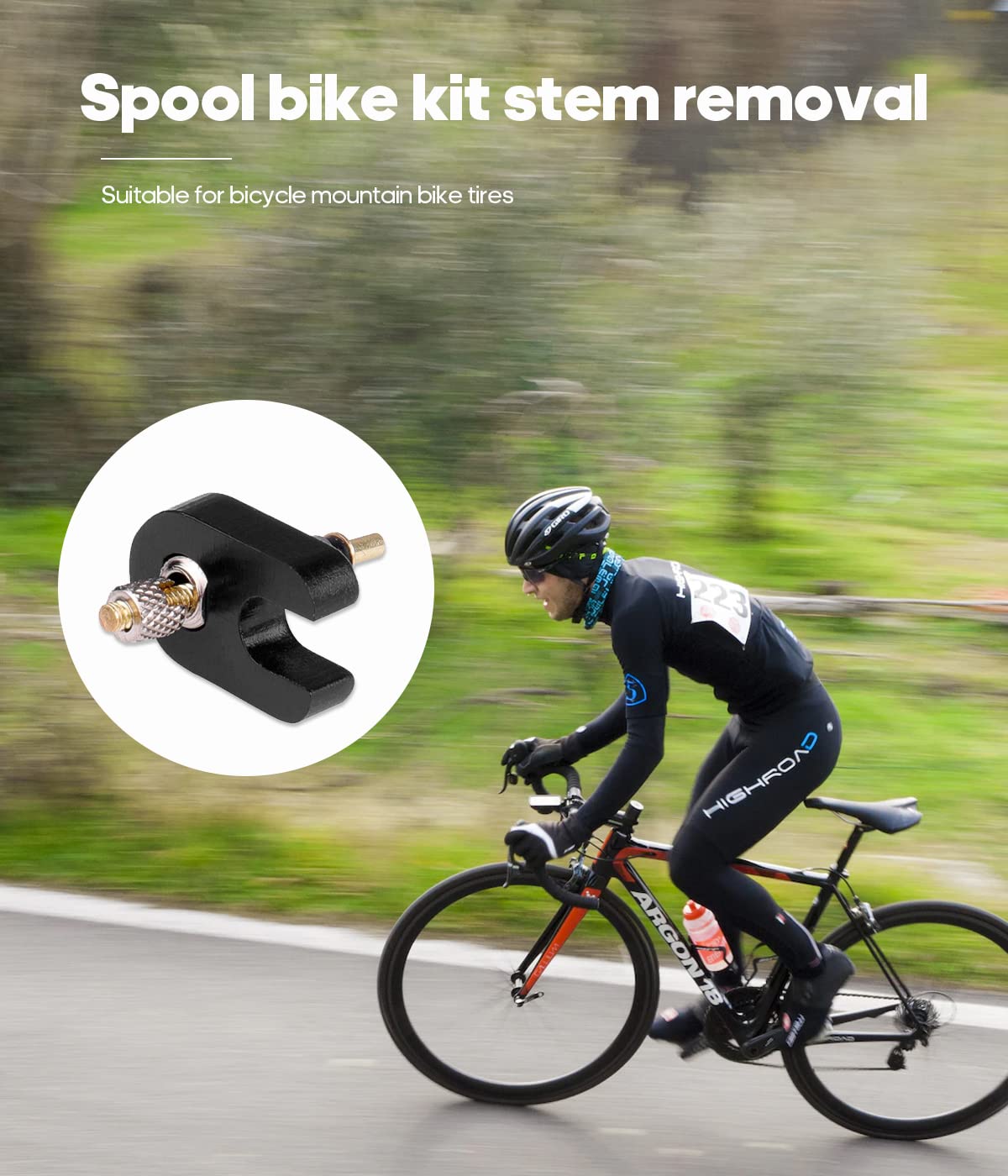 6 Pezzi Valve Core Remover Repair Tool Multifunzione Rimuovere Attrezzidel del Nucleo della Valvola di Bicicletta per Presta Schrader con Presta Corpi Valvola e Cap, per Road Bike