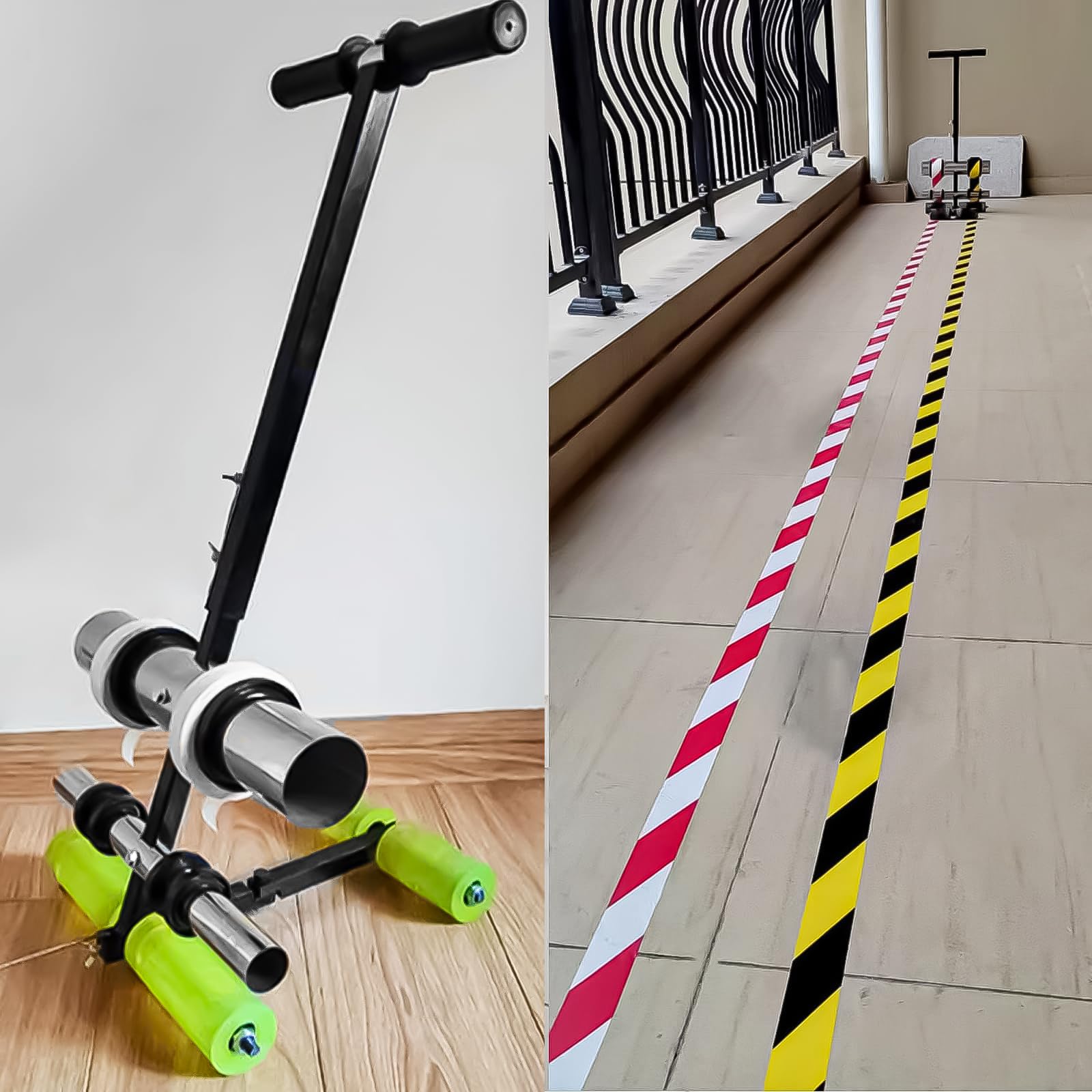 Máquina de marcado de líneas de cancha de baloncesto, herramienta de rayas de cinta de ancho ajustable para entrada, asfalto, hormigón y campos de juego