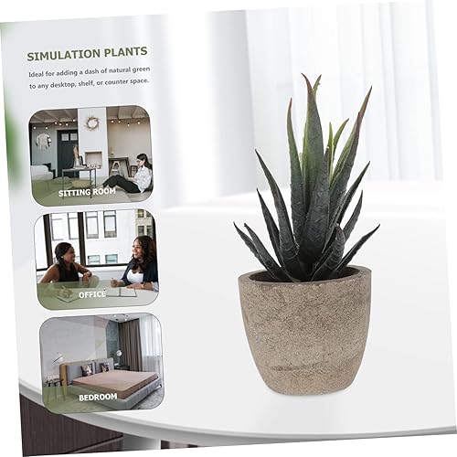 Miniatura 9 de WOFASHPURET Plantas decorativas de imitación suculentas, plantas de simulación, suculentas de plástico, suculentas de imitación de cactus, mini