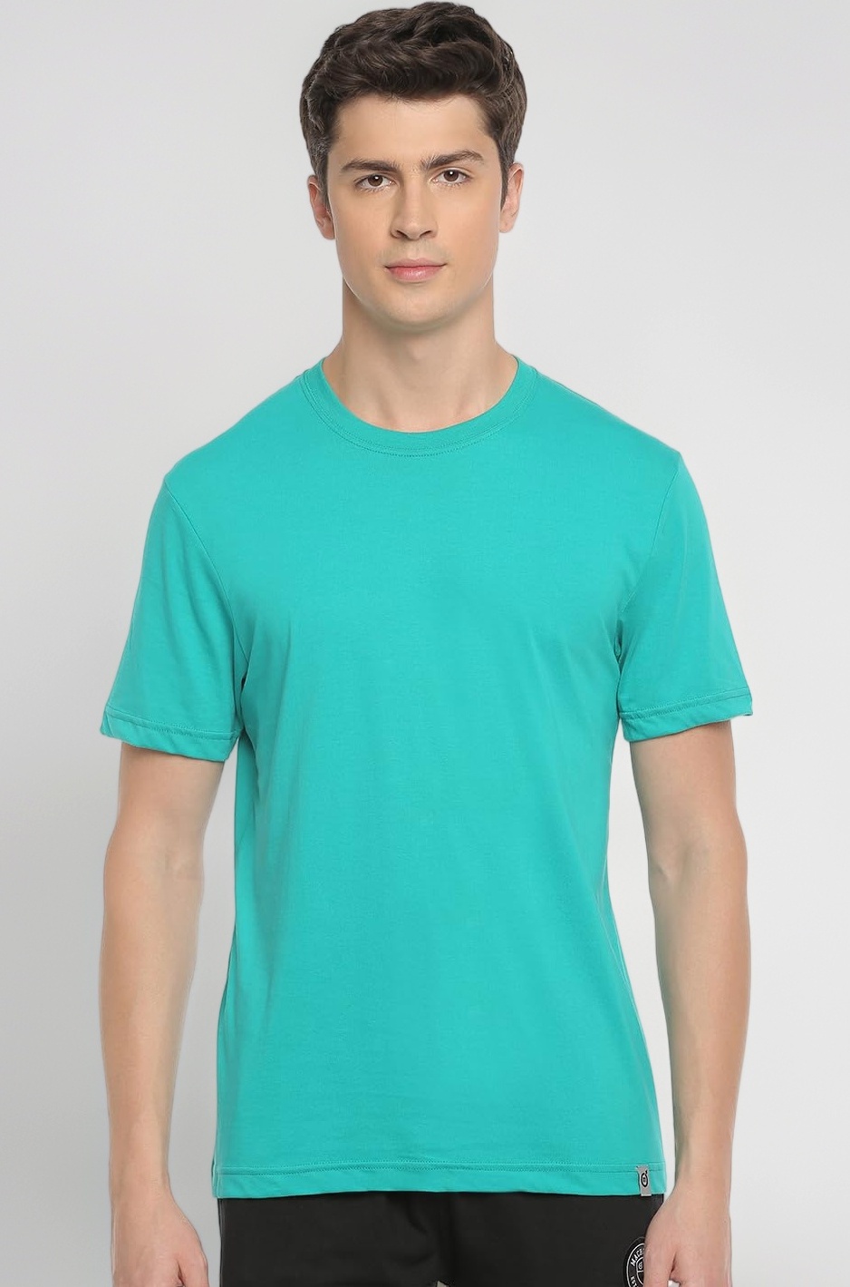 - Smart Crew Neck Undershirt for Men in Cotton Rich Modern Fit for Daily Comfort & Style