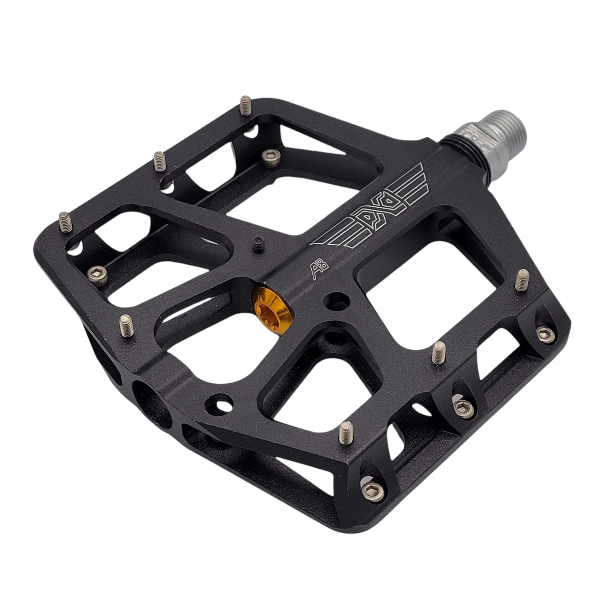 PDX A8 Mountain Bike Pedals, MTB Pedals, BMX Bicycle Pedals, Dirt Jumper Pedals, Large Platform Anti-Slip Lightweight Aluminum 16 pins (BLACK): Buy Online at Best Price in UAE
