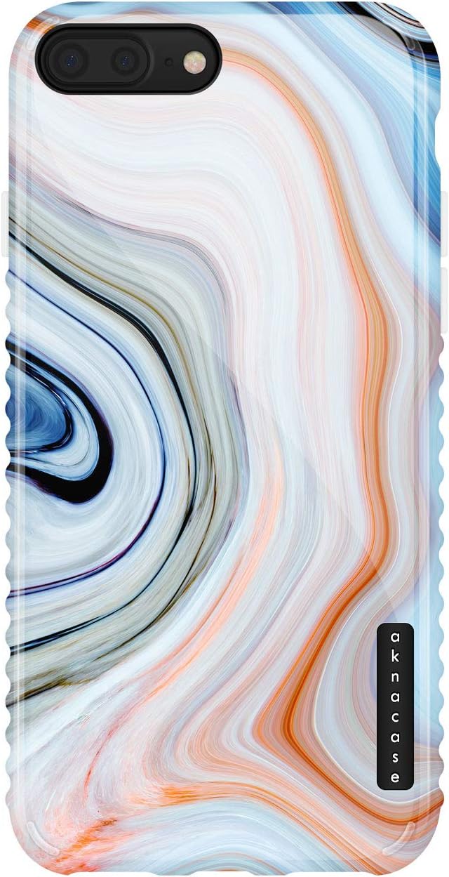 iPhone 8 Plus & iPhone 7 Plus Case Marble, Akna GripTight Series High Impact Silicon Cover with Full HD Graphics for iPhone 8 Plus & iPhone 7 Plus (Graphic 101985-U.S)