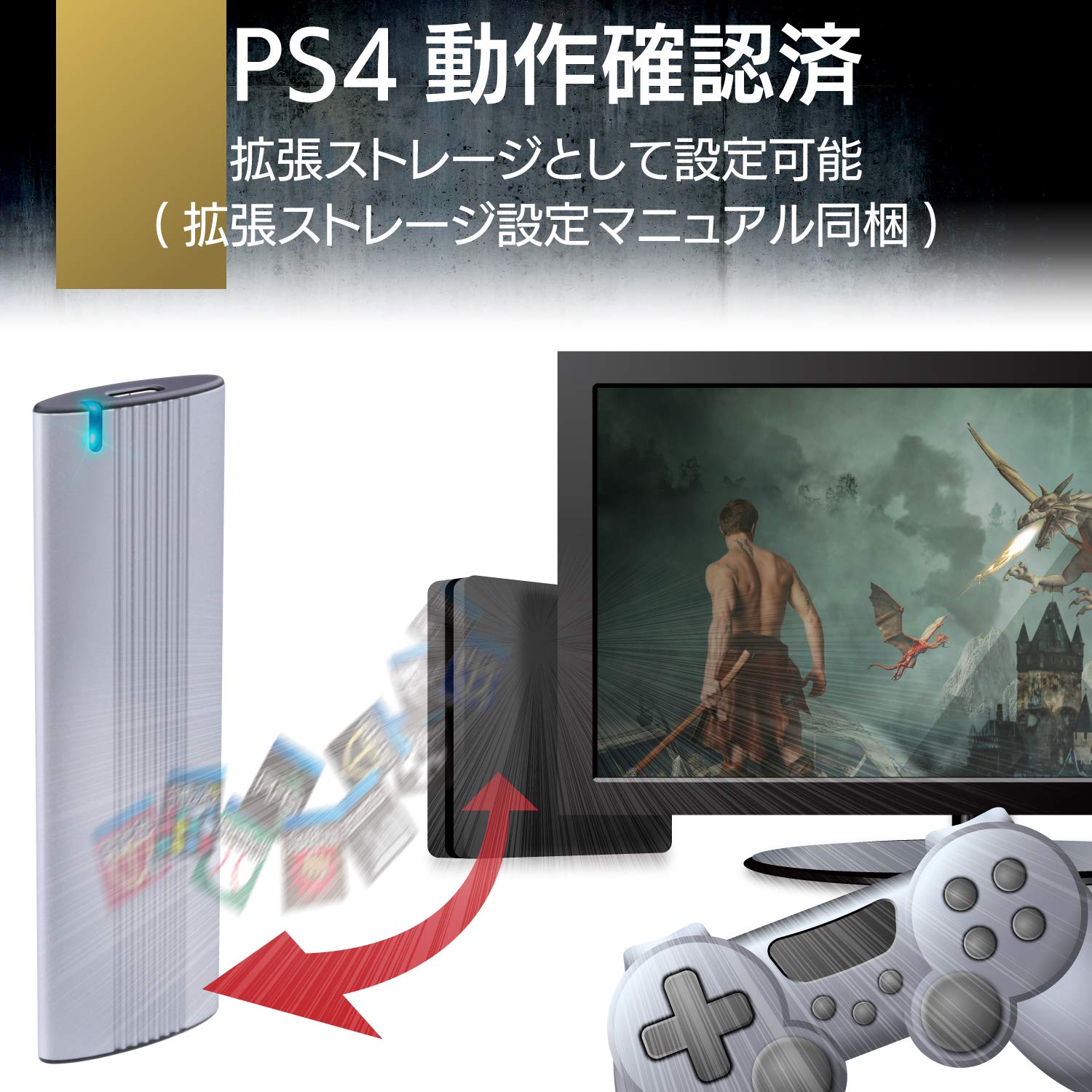 Amazon.co.jp: エレコム 外付けSSD ポータブル USB3.2(Gen2)対応 Type 