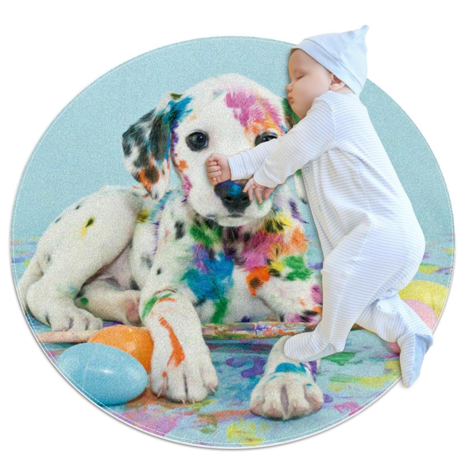 Tapis de salle de bain chien 1m antidérapant et sécurisé pour chambre d'enfant