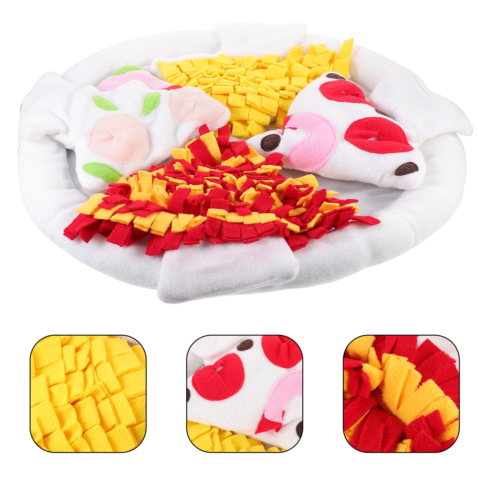 UPKOCH Tapis de Fouille pour Chien Tapis à Renifler en Polaire Réduisant Le Stress et Favorisant L'Alimentation Lente