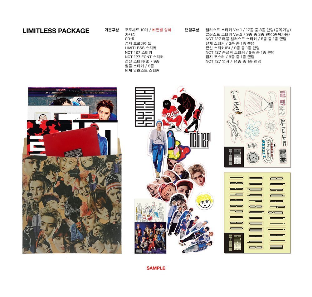 NCT127 - NCT #127 Limitless (2º álbum mini) CD + Fotolivro +