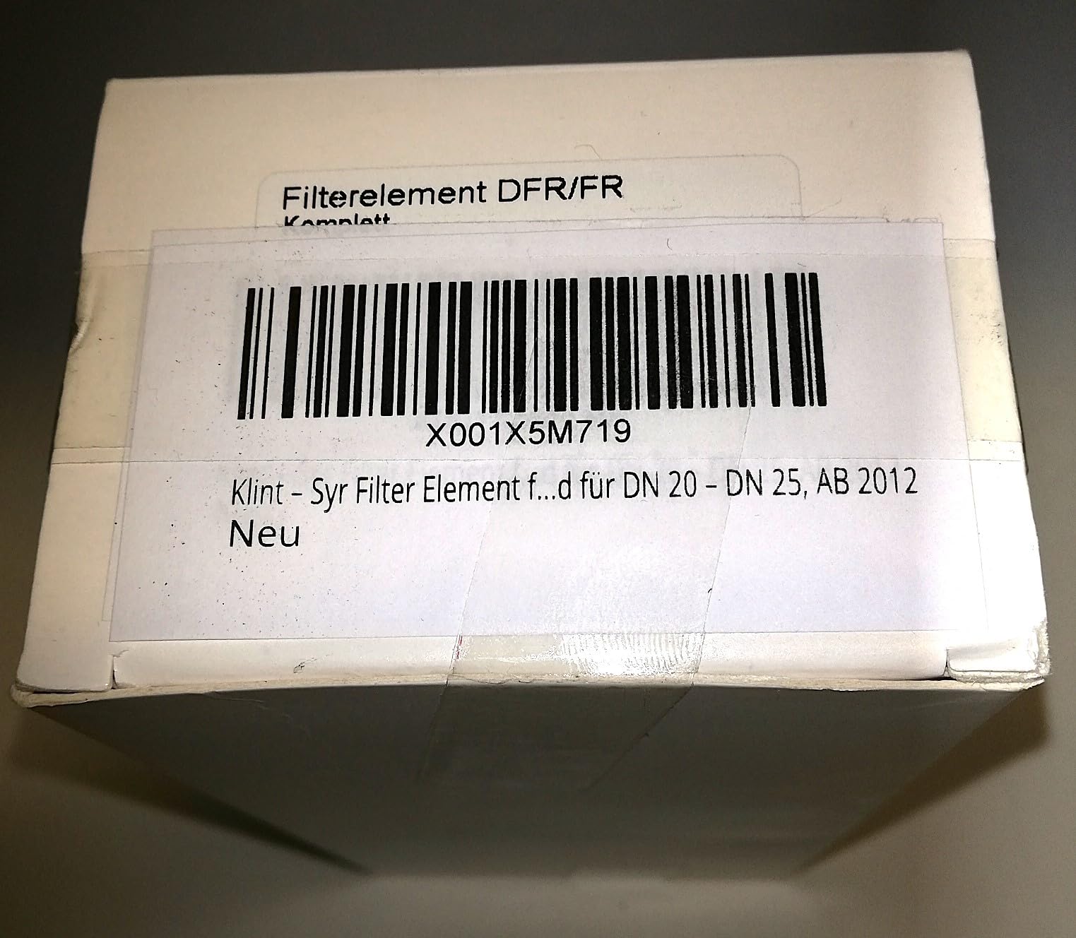 Klint – Syr Filter Element für Duo DFR und FR passend für DN 20 – DN 25, AB 2012