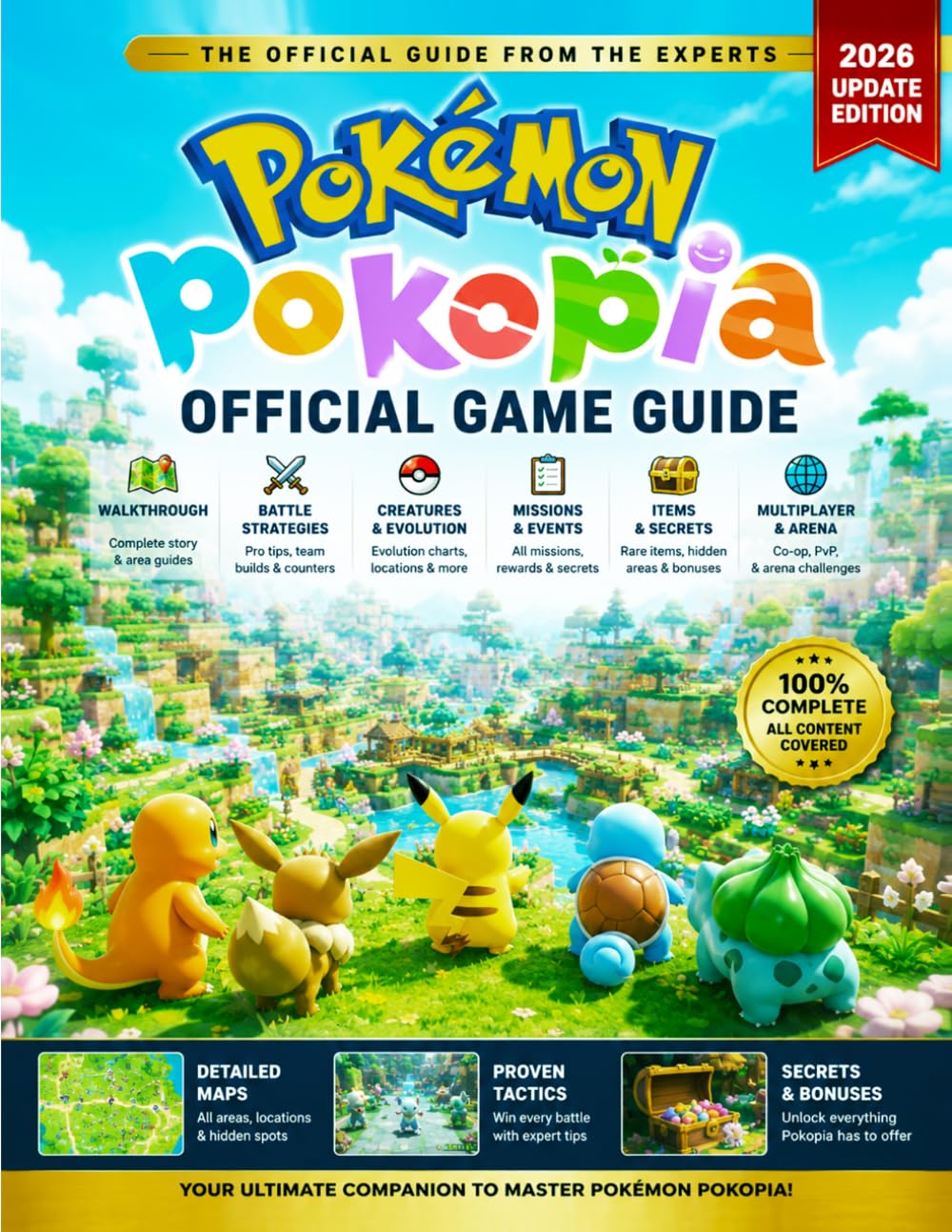 POKÉMON POKOPIA: OFFICIAL GAME GUIDE UPDATE 2026 EDITION: Complete Walkthrough, Battle Strategies, Creature Evolution, Missions, Arena Challenges, Rare Items, Secrets & Multiplayer Tips