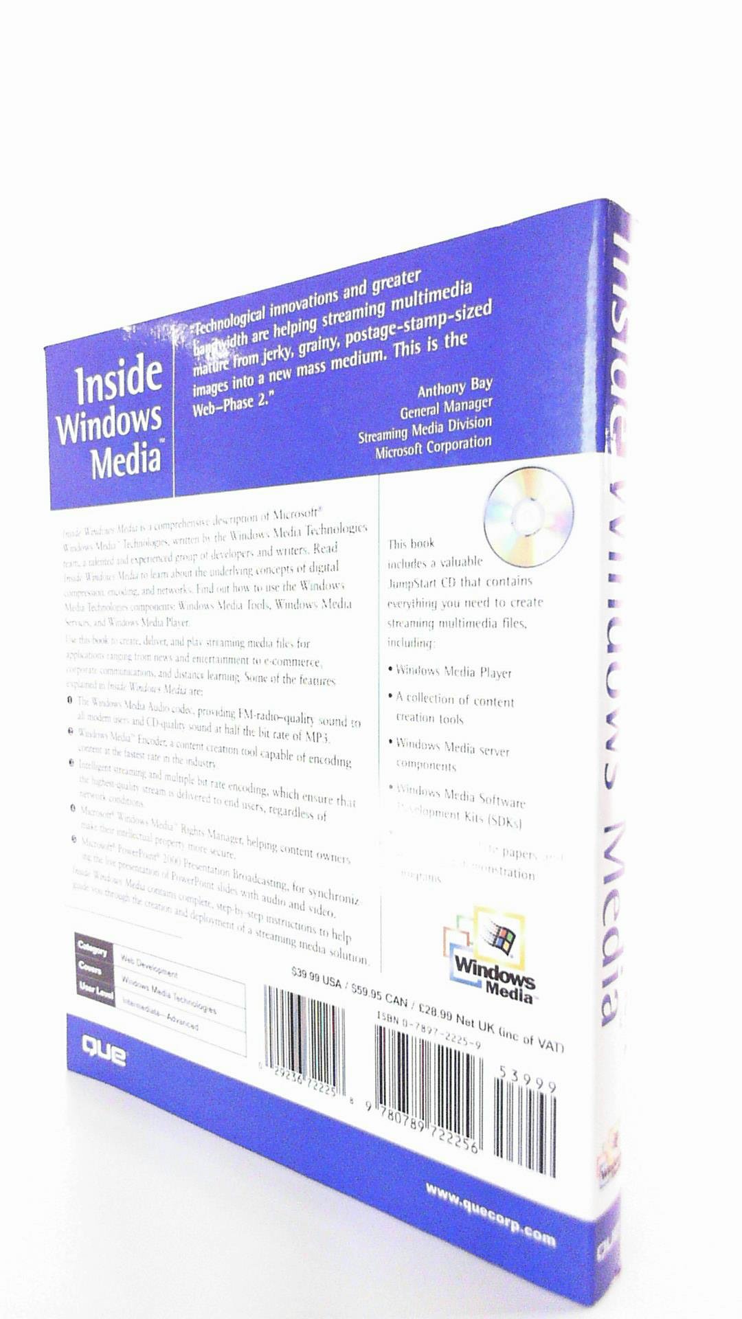 Inside Windows Media, w. CD-ROM: Learn to combine video, audio, and still images to create media