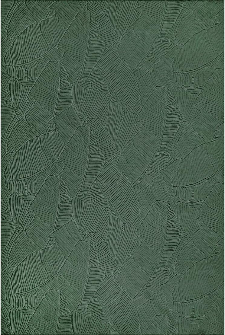 the carpet Rio - modern and soft carpet with non-slip backing and 3D look, fluffy surface, easy-care and robust, green, 80 x 150 cm — image 1