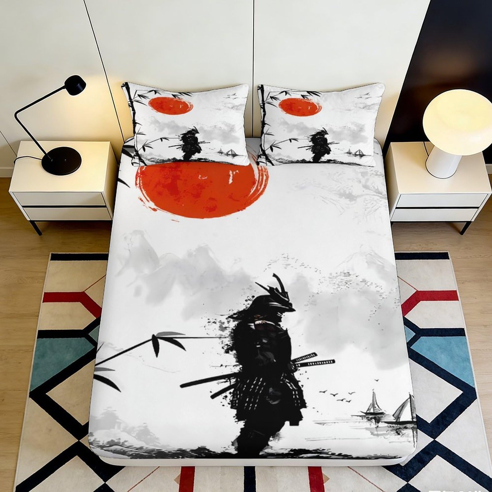 3D Printed Reindeer Fitted Sheet Microfiber Elastic Hem Deep Pocket Christmas Mattress Fitted Cover Washable Bedroom Gift 120x200x25cm