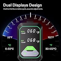 Vista 5 de VIVOSUN Tapete térmico para plántulas de 10"x20.75" con controlador de temperatura integrado, almohadilla térmica para plantas impermeable