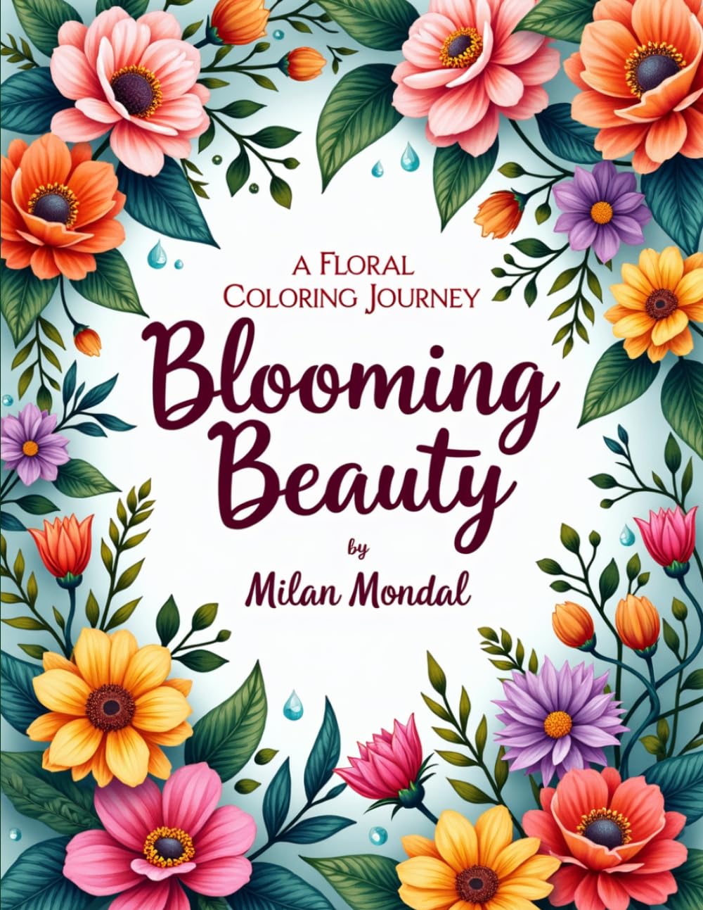 Blooming Beauty: A Floral Coloring Journey: Relax and Unwind with Stunning Flower Designs for All Ages