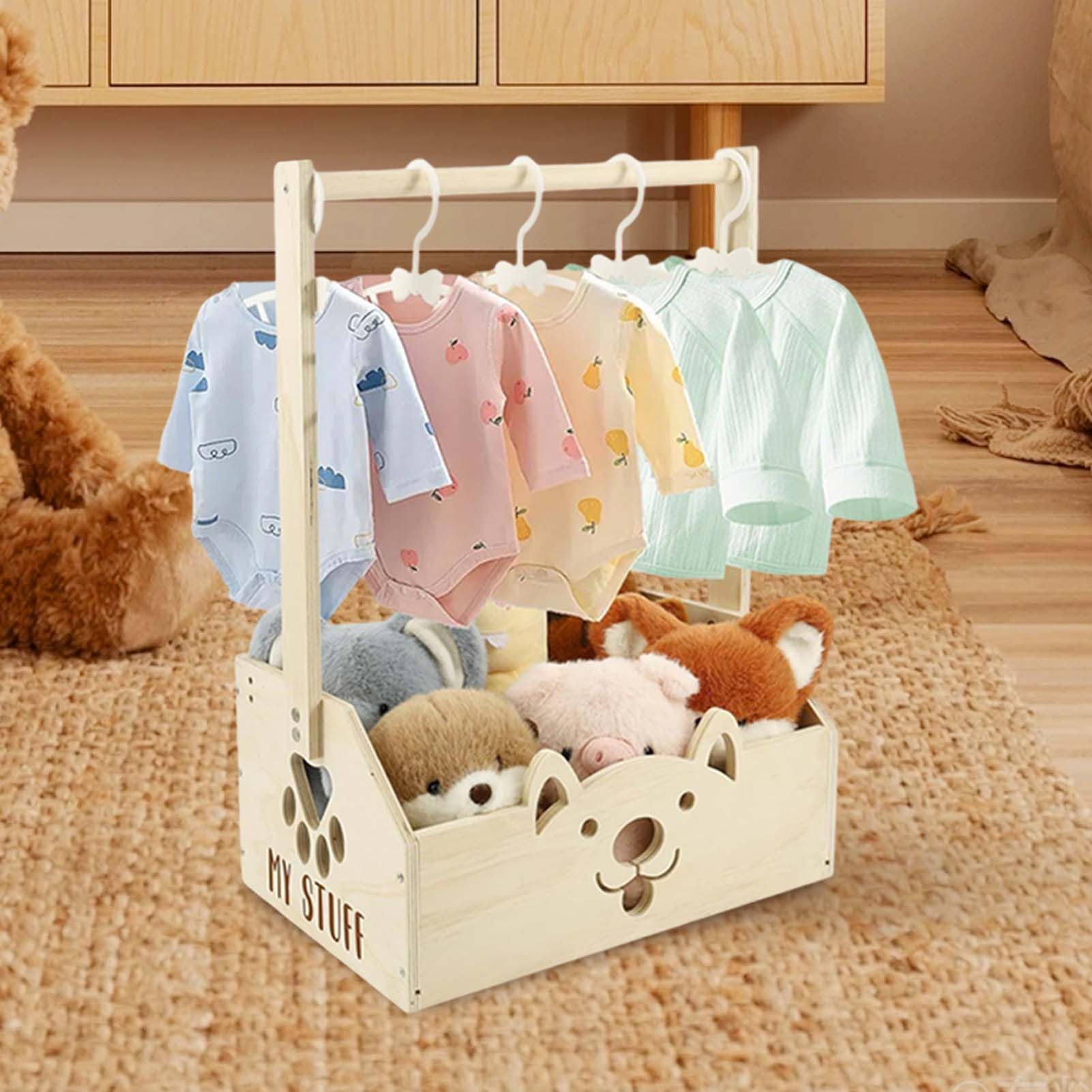 Skrzynka na baby shower, drewniany kosz do przechowywania na baby shower, artykuły do przechowywania kąpieli dla dzieci do sypialni, przedszkola, wynajmu domu, firm, mieszkania