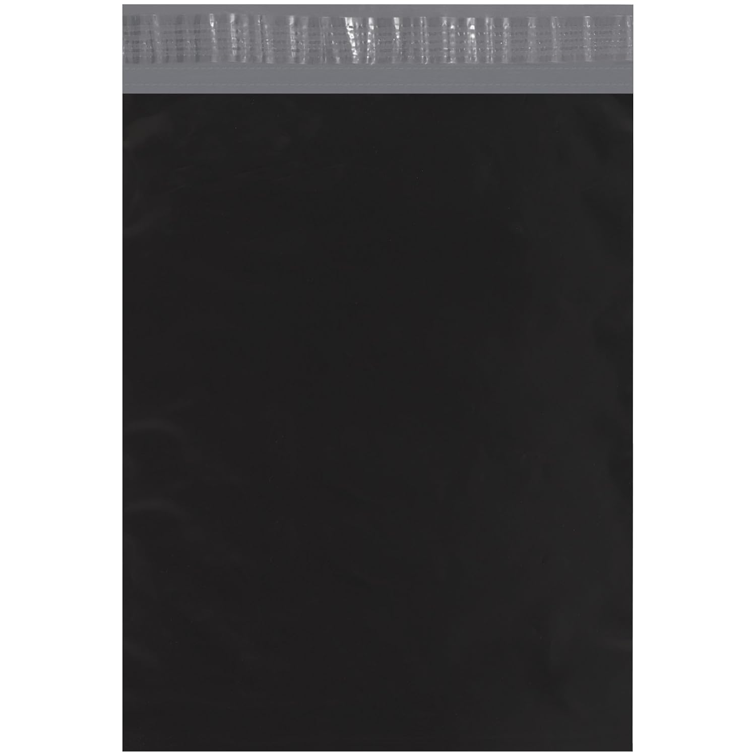 BOX USA Poly Mailer Envelopes, 12" x 15 1/2", Black, Self-Seal with Tear Strip, Waterproof and Puncture Resistant, for Packing, Mailing, and Shipping, Pack of 100