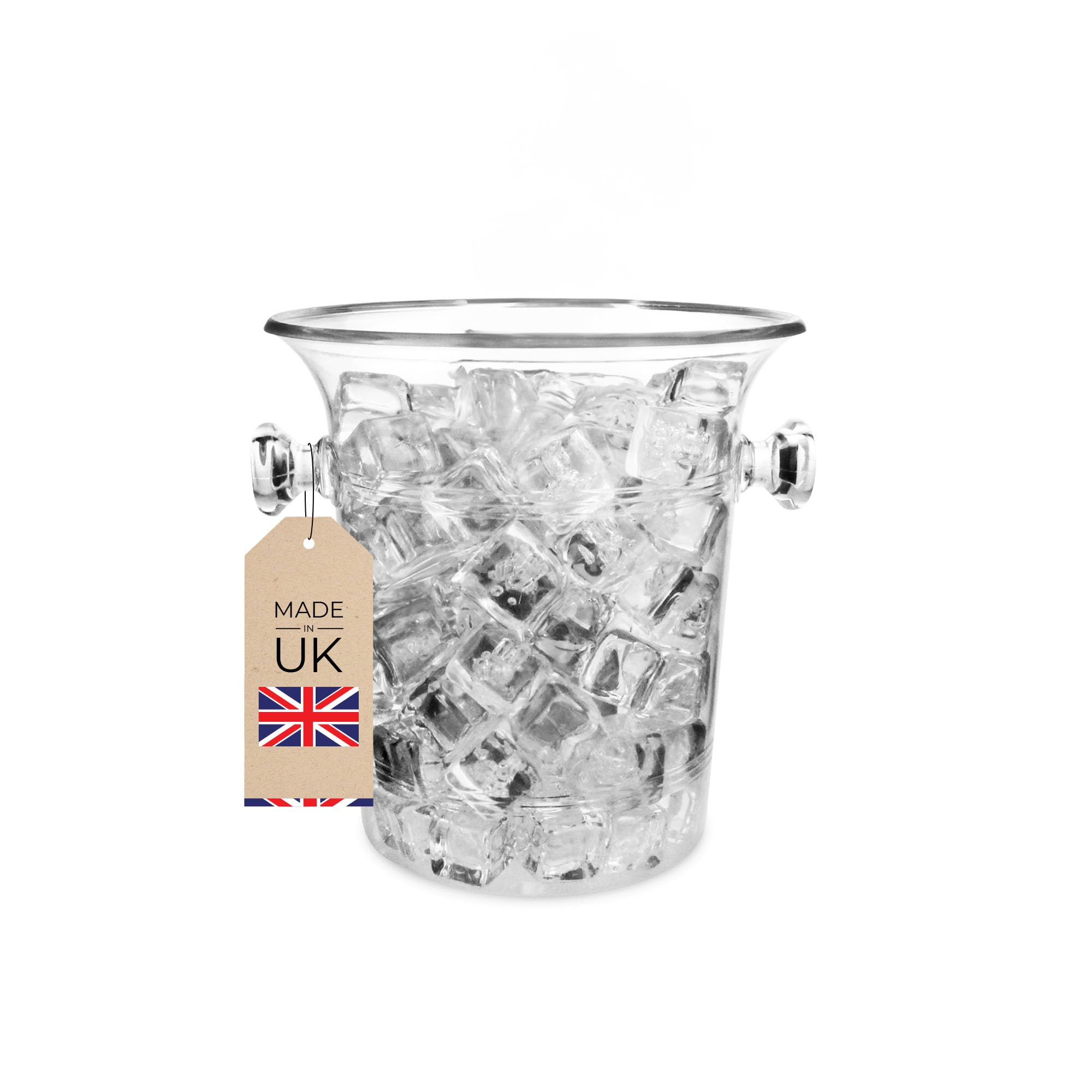 Chabrias Ltd Clear 3.5 Litre Wine Bucket Champagne, Beer, Wine Cooler, Bar Accessories, Ice Buckets for Parties Party
