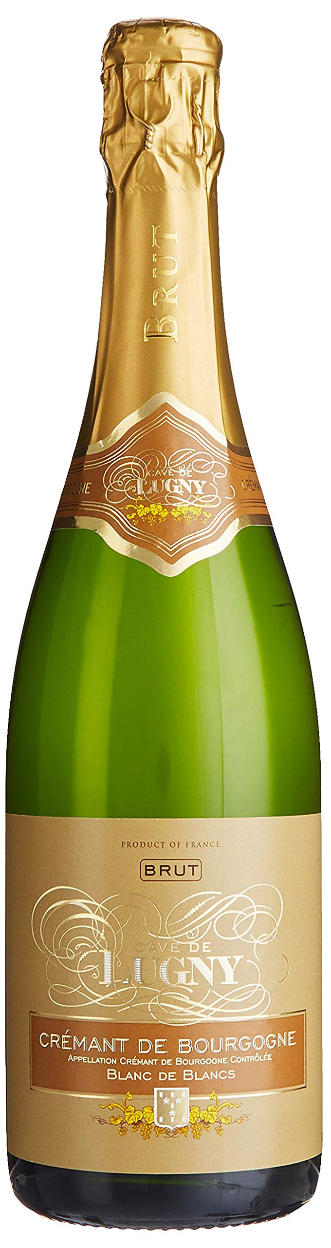 Cave de Lugny Crémant de Bourgogne Brut Blanc de Blancs (1 x 0.75l)