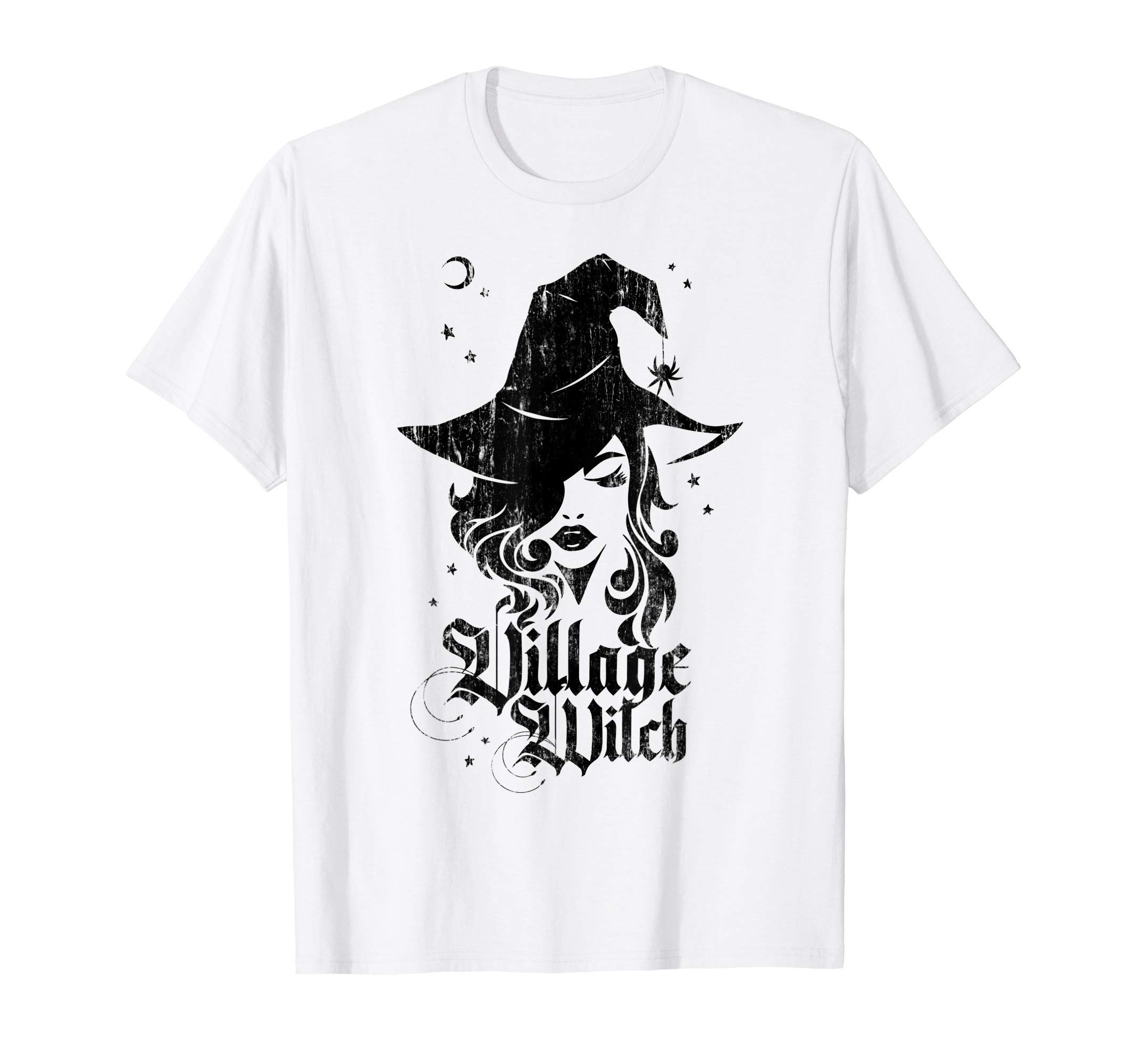 Der Adult Halloween Women Gift ShopVillage Witch Pagan Vintage T-Shirt