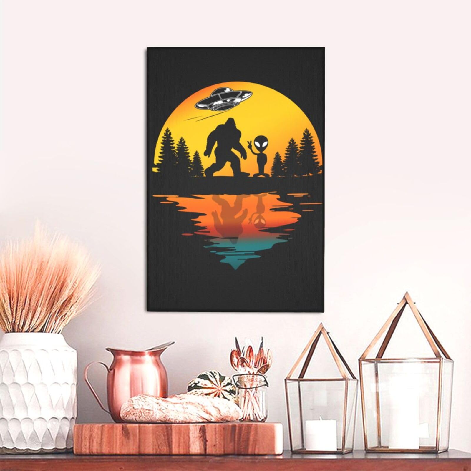 Amazon.com: Canvas Wall Art Picture Wall Art Canvas Print Ufo