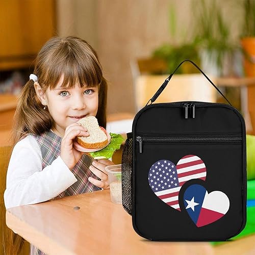 Miniatura 7 de US Texas Flag Insulated Lunch Bag for Women Men Reusable Lunch Box Tote Bag for Work Travel