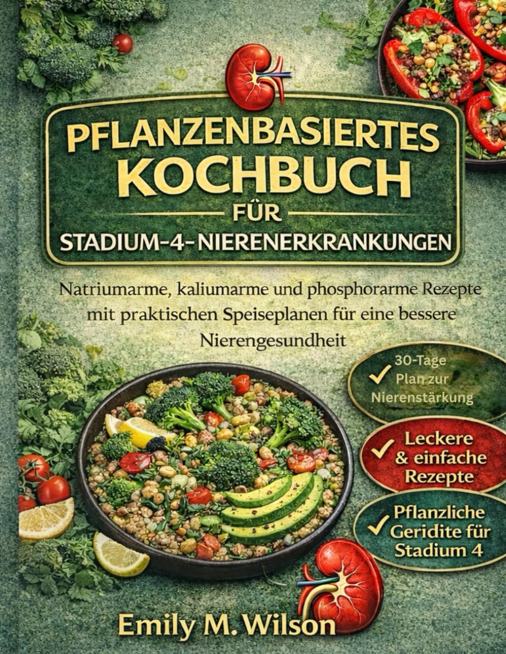 Pflanzenbasiertes Kochbuch Für Stadium-4-Nierenerkrankungen: Natriumarme, kaliumarme und phosphorarme Rezepte mit praktischen Speiseplänen für eine bessere Nierengesundheit