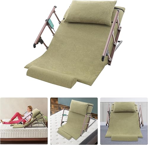 Miniatura 3 de Respaldo de cama ajustable de elevación eléctrica con control remoto, silla de descanso para sentarse para soporte lumbar de cuello, ayuda a las