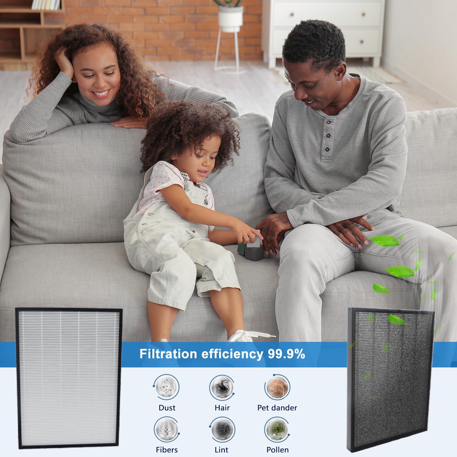 Replacement Air Filter OV200 Compatible With Oransi OV200 AIR Purifier,Part # RF200 H13 True HEPA + Activated Carbon 2-IN-1 Pre-Filters Air Clean Dust VOCs