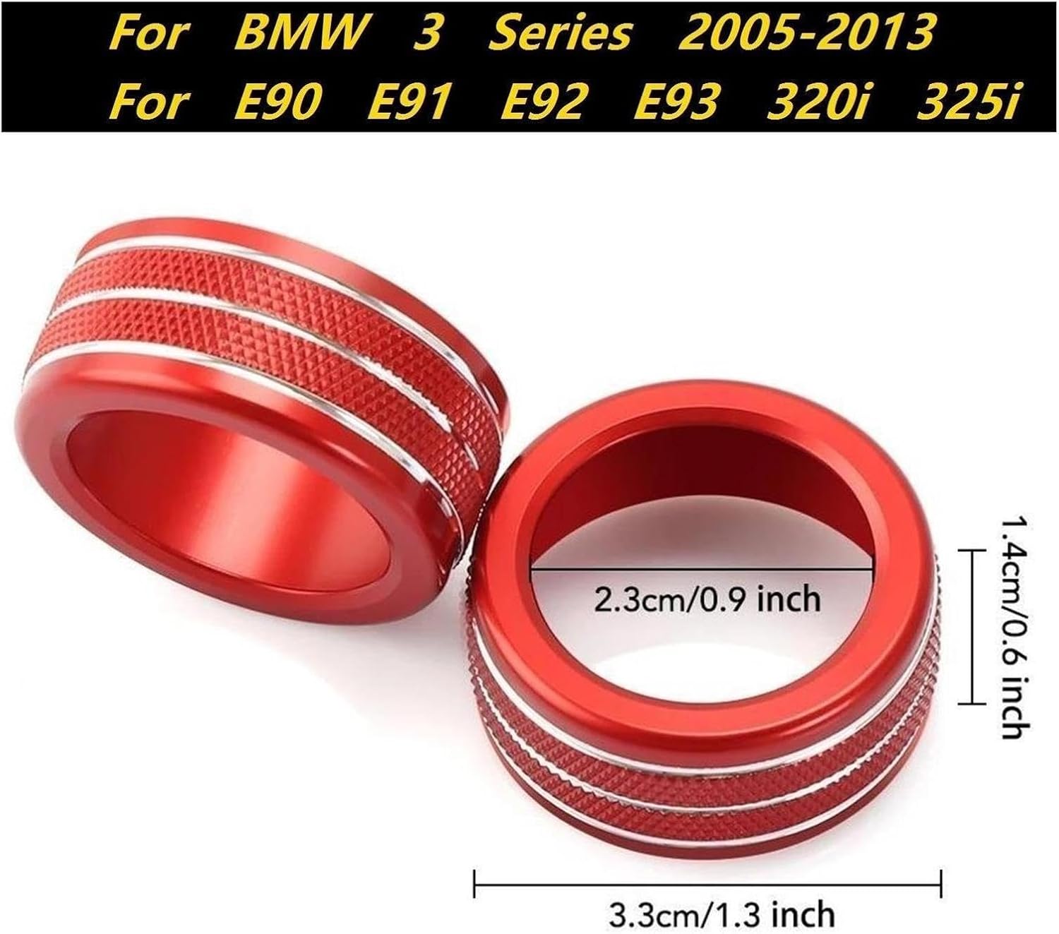 VEADONS Car Air Conditioner Knobs | Compatible with BMW E90 E92 320i 325i