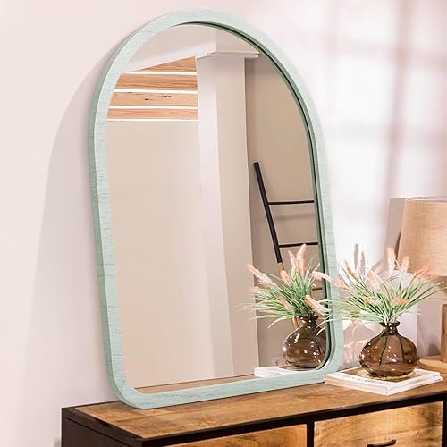 Miniatura 16 de Espejos para pared con marco de madera, espejo decorativo para colgar en la pared, para dormitorio, sala de estar, baño, pequeño, 14 x 10 pulgadas