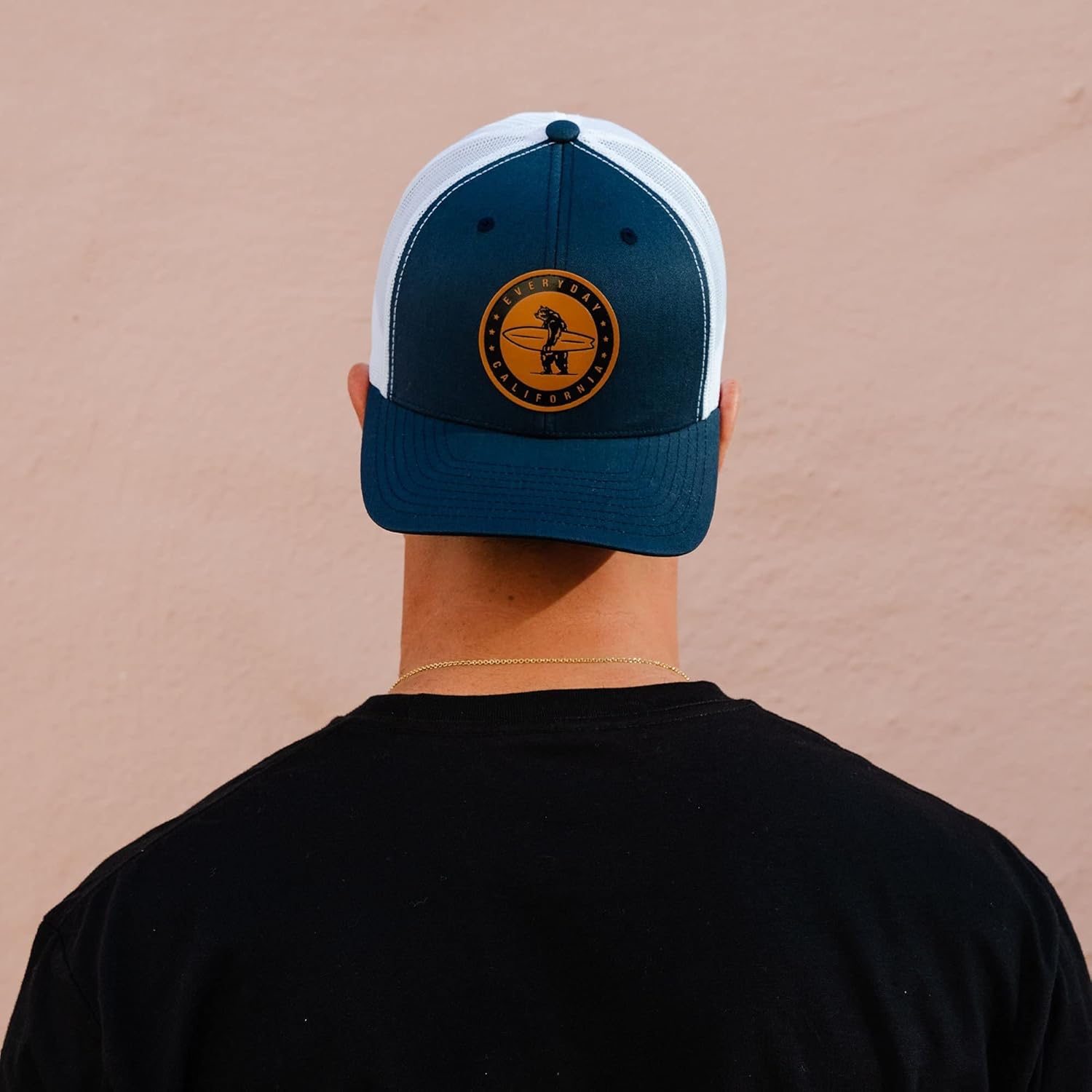 Everyday California 'Marlin' Snapback Surf Hat - Baseball Style Cap with Vegan Leather Patch
